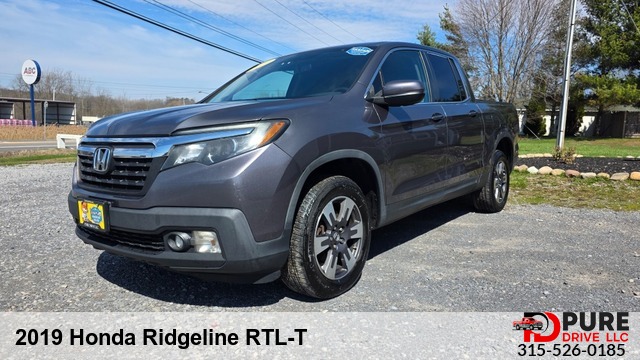 Gray 2019 Honda Ridgeline RTL-T AWD Pickup Truck All-Wheel Drive Automatic